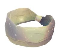 Fascia per capelli da donna, stile retrò, con sfondo a stelle, ampia fascia per capelli antiscivolo, fascia elastica per il sudore, yoga, allenamento, morbida bandana per capelli