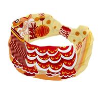 Fascia per capelli da donna, tradizionale cinese leone, danza, festival, alla moda, larga, fascia elastica per la testa, fascia elastica per la testa, fascia turbante per allenamento sportivo