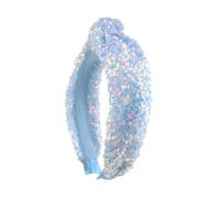 Fascia per capelli da donna versatile con tacchi alti e paillettes colorate, elegante e dolce fascia annodata GwL166 (E), 15 x 3 cm)