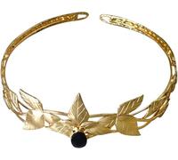 Fascia per capelli da elfo Corona con pendente in Fascia per capelli vintage da elfo lucido Spose Diademi nuziali Ballo di fine anno Principessa Diadema Gioielli Copricapo (5 1 Count (Confezione da