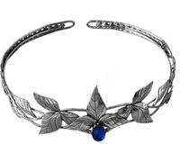 Fascia per capelli da elfo Corona con pendente in Fascia per capelli vintage lucida da elfo Sposa Diademi nuziali Ballo di fine anno Principessa Diadema Gioielli Copricapo (14 1 Confezione