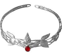 Fascia per capelli da elfo Corona con pendente in Fascia per capelli vintage lucida da elfo Spose Diademi nuziali Ballo di fine anno Principessa Diadema Gioielli Copricapo (24 1 Confezione