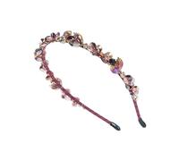 Fascia per capelli decorata con pietre preziose, design regolabile per matrimoni, pelle sensibile, elegante copricapo con cristalli