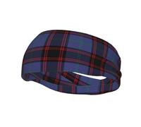 Fascia per capelli decorativa sportiva con tartan Clan Rutherford, ideale per lo sport e la moda, traspirante.