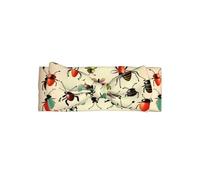 Fascia per capelli delicata con stampa di piccoli insetti e fiocchi per bambini, delicata sulla pelle, per neonati e bambini