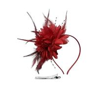 Fascia per capelli delicata dalle tinte ideale per spettacoli e feste accessorio versatile adatto alle attività all'aperto realizzata con un design casual s' ai vestiti da indossare (RD1, One Size)