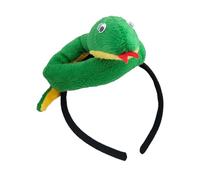 Fascia per capelli di peluche, fascia per capelli di serpente di peluche - Cerchietto per capelli con animali di peluche creativi,Simpatico copricapo di peluche, decorazione per capelli anno del serpe