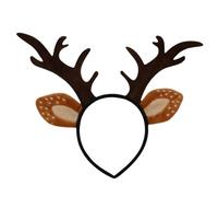 Fascia per capelli di renna natalizia, fascia pulita per adulti, dolce calderone realistico per Natale - accessorio di Natale eccellente elasticità può diventare la nostra fascia per Natale