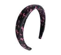 Fascia per capelli di supporto per la consapevolezza della salute del seno, regolabile, confortevole, per la consapevolezza della salute del seno, elegante copricapo