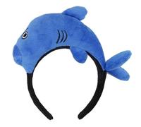 Fascia per capelli divertente per foto con delfino, fascia imbottita per feste e festival musicali