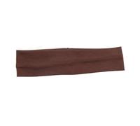 Fascia per capelli elastica in cotone, alla moda, per donne e uomini, tinta unita, per corsa, fitness, yoga, accessori per capelli per trucco (marrone)