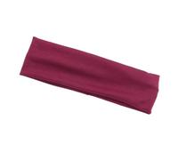 Fascia per capelli elastica in cotone, alla moda, per donne e uomini, tinta unita, per corsa, fitness, yoga, accessori per capelli, trucco (MAROON)