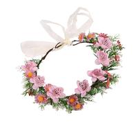 Fascia Per Capelli Elastica Leggera Per Bambini Fascia Per Capelli Floreale Con Design a Nastro in Tulle Comoda Usura Quotidiana Festival Evento Corone Fiori Artificiali