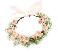 Fascia Per Capelli Elastica Leggera Per Bambini Fascia Per Capelli Floreale Con Design a Nastro in Tulle Comoda Usura Quotidiana Festival Evento Corone Fiori Artificiali