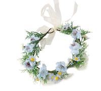 Fascia Per Capelli Elastica Leggera Per Bambini Fascia Per Capelli Floreale Con Design a Nastro in Tulle Comoda Usura Quotidiana Festival Evento Corone Fiori Artificiali