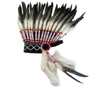 Fascia per capelli etnica indiana con piume, accessorio per costume da gioco di ruolo, carnevale, celebrazione, cosplay, copricapo per bambini e adulti