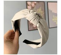 Fascia Per Capelli Fascia retrò annodata fatta a mano PU. Hairbands in pelle for le donne Top annodato ragazze cinturino capelli femmina testa cerchio accessori for capelli Fascia Per Il Lavaggio Del