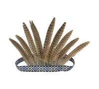 Fascia per capelli fatta a mano con piume con squisite decorazioni a coda e strass luccicanti decorazione per capelli per donne alla moda