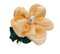 Fascia per capelli floreale ad alta elasticità con perle grande corda per capelli adatta per donne di diverse età in cerca di stili