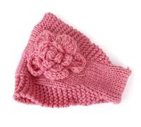 Fascia per capelli floreale all'uncinetto 3D per donna inverno caldo - Ampia fascia Boho elasticizzata per coprire capelli grigi e coda di cavallo