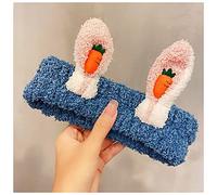 Fascia Per Capelli Girls Girls Carino Peluche Peluche Orecchie di Coniglio Soft Fascia Lavandino Bagno Capelli Capelli Hairbands Turband Hair Decorare Accessori for capelli di moda Fascia Per Il Lavag