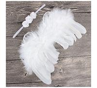 Fascia Per Capelli Golden Silver Angel Feather Wings with Leaves Fascia Ragazze Regali di compleanno Gifts Puntelli Neonato Accessori Fascia Per Capelli Donna(35)