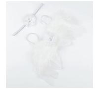 Fascia Per Capelli Golden Silver Angel Feather Wings with Leaves Fascia Ragazze Regali di compleanno Gifts Puntelli Neonato Accessori Fascia Per Capelli Donna(50)