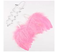 Fascia Per Capelli Golden Silver Angel Feather Wings with Leaves Fascia Ragazze Regali di compleanno Gifts Puntelli Neonato Accessori Fascia Per Capelli Donna(41)