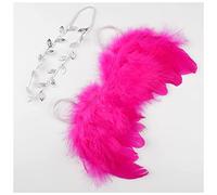 Fascia Per Capelli Golden Silver Angel Feather Wings with Leaves Fascia Ragazze Regali di compleanno Gifts Puntelli Neonato Accessori Fascia Per Capelli Donna(44)
