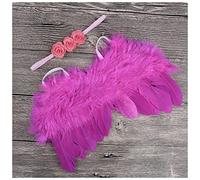 Fascia Per Capelli Golden Silver Angel Feather Wings with Leaves Fascia Ragazze Regali di compleanno Gifts Puntelli Neonato Accessori Fascia Per Capelli Donna(39)