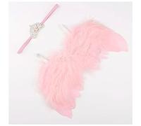 Fascia Per Capelli Golden Silver Angel Feather Wings with Leaves Fascia Ragazze Regali di compleanno Gifts Puntelli Neonato Accessori Fascia Per Capelli Donna(64)