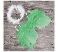 Fascia Per Capelli Golden Silver Angel Feather Wings with Leaves Fascia Ragazze Regali di compleanno Gifts Puntelli Neonato Accessori Fascia Per Capelli Donna(24)