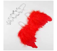 Fascia Per Capelli Golden Silver Angel Feather Wings with Leaves Fascia Ragazze Regali di compleanno Gifts Puntelli Neonato Accessori Fascia Per Capelli Donna(45)