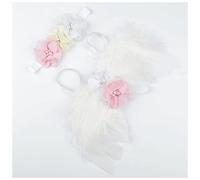 Fascia Per Capelli Golden Silver Angel Feather Wings with Leaves Fascia Ragazze Regali di compleanno Gifts Puntelli Neonato Accessori Fascia Per Capelli Donna(3)