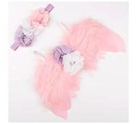 Fascia Per Capelli Golden Silver Angel Feather Wings with Leaves Fascia Ragazze Regali di compleanno Gifts Puntelli Neonato Accessori Fascia Per Capelli Donna(7)