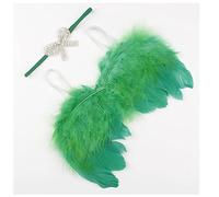 Fascia Per Capelli Golden Silver Angel Feather Wings with Leaves Fascia Ragazze Regali di compleanno Gifts Puntelli Neonato Accessori Fascia Per Capelli Donna(17)