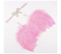 Fascia Per Capelli Golden Silver Angel Feather Wings with Leaves Fascia Ragazze Regali di compleanno Gifts Puntelli Neonato Accessori Fascia Per Capelli Donna(20)