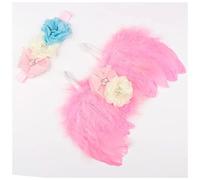 Fascia Per Capelli Golden Silver Angel Feather Wings with Leaves Fascia Ragazze Regali di compleanno Gifts Puntelli Neonato Accessori Fascia Per Capelli Donna(4)