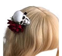 Fascia per capelli gotica con velo, da donna, per cosplay, feste in costume, giorno della morte, fermaglio per capelli per Halloween