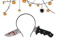 Fascia per capelli horror con mannaia, spaventoso e divertente, per Halloween, per feste, cosplay, teatro, film, parchi a tema, spettacoli, eventi, foto, vacanze