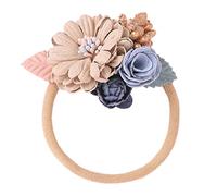 Fascia per capelli in gomma di nylon senza cuciture per bambini Combinazione di perline per bambini Super elastici carini ragazze