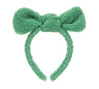 Fascia per capelli in morbida microfibra in peluche con grazioso design a papillon per donne e ragazze durante lo yoga, la cura della pelle e la doccia, 1 pezzo