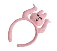 Fascia per capelli in peluche con animale, simpatica e divertente, per il trucco dei cartoni animati, morbida fascia per capelli Kawaii, per donne, ragazze, bambini, spa, lavaggio del viso, cura della