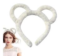 Fascia per capelli in peluche, Fasce per le donne per lavare il viso, Cerchio per trucco da donna carino, Cerchio per capelli in peluche, per capelli decorativi morbidi, Spugna imitazione