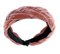 Fascia per capelli in peluche intrecciata, fascia elastica per capelli alla moda, stile vintage, accessorio per capelli