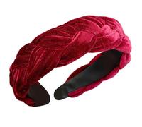Fascia per capelli in peluche intrecciata, fascia elastica per capelli alla moda, stile vintage, accessorio per capelli