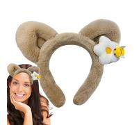 Fascia per capelli in peluche, per yoga, orecchie da orso, accessori per il lavaggio del viso, protezione quotidiana per donne e ragazze, yoga, pilates, allenamento, corsa, escursionismo, feste