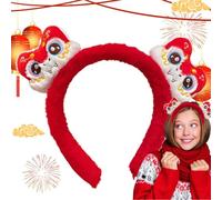 Fascia per capelli in peluche serpente, fascia per capelli in peluche serpente rosso | Indossare la testa in peluche di serpente,Simpatici copricapi di peluche per il festival di primavera, fascia per