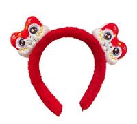 Fascia Per Capelli In Peluche Serpente Rosso, Copricapo In Peluche Serpente | Fascia Per Capelli Con Serpente Del Festival Di Primavera 2025