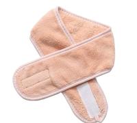 Fascia per capelli in pile di corallo con adesivo magico, fascia elastica per capelli, per salone di bellezza, spa, doccia, accessorio per capelli (rosa)
